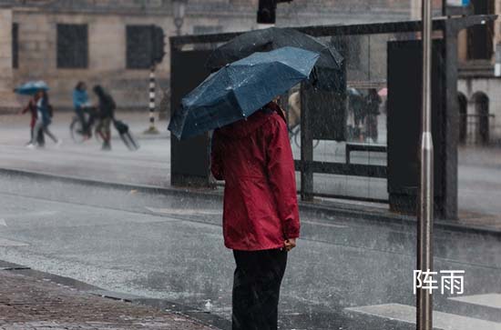 8月27日鹰潭会下雨 今日阵雨温度36℃~26℃