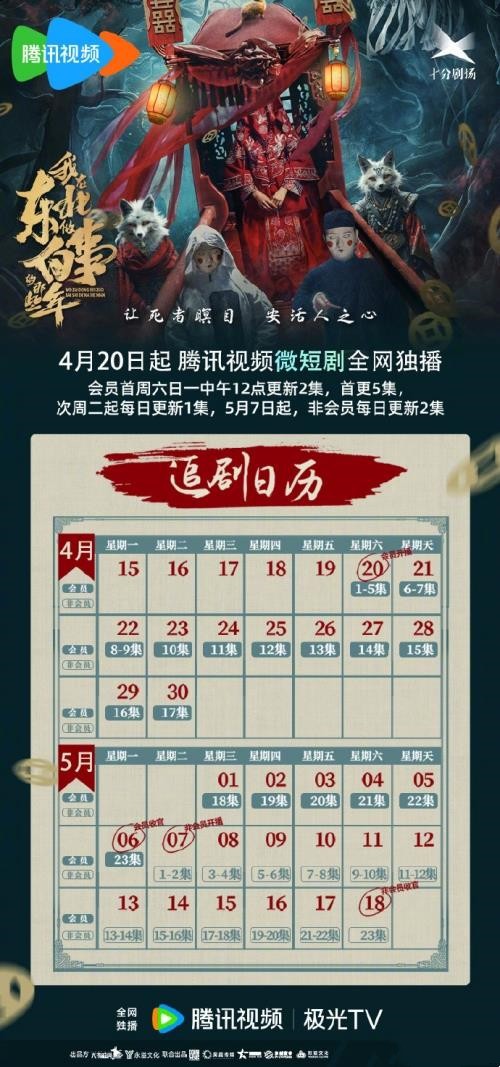 电视剧《我在东北做白事的那些年》更新时间及追剧日历表